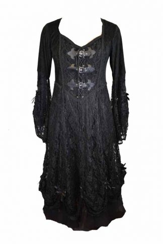 Dark Star Dress Black Long Lace